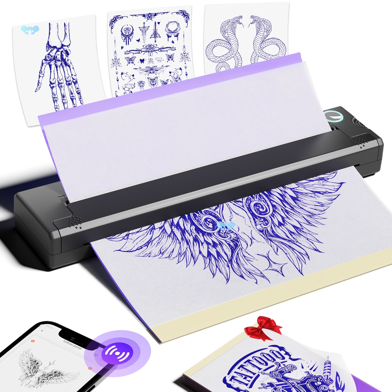 Compact Portable Wires Mini Tattoo Transfer Printer No 3