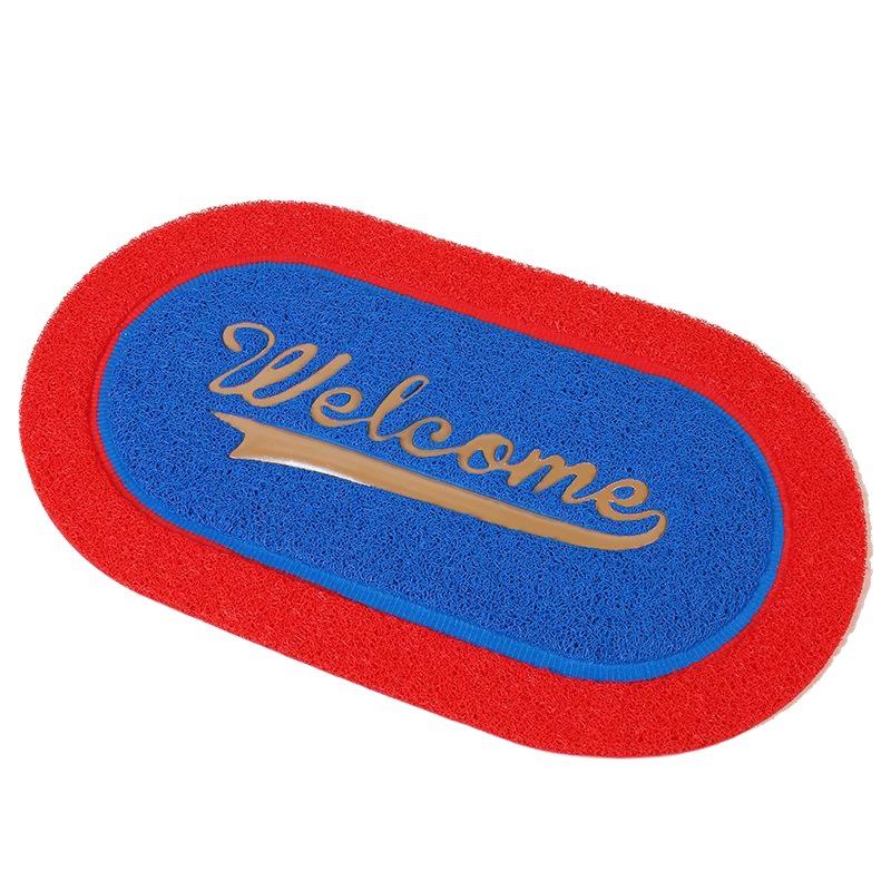 Cepillado spinning oval de una pieza Inglés antideslizante impermeable frotar arena raspado puerta alfombra dormitorio sala de estar casa mat