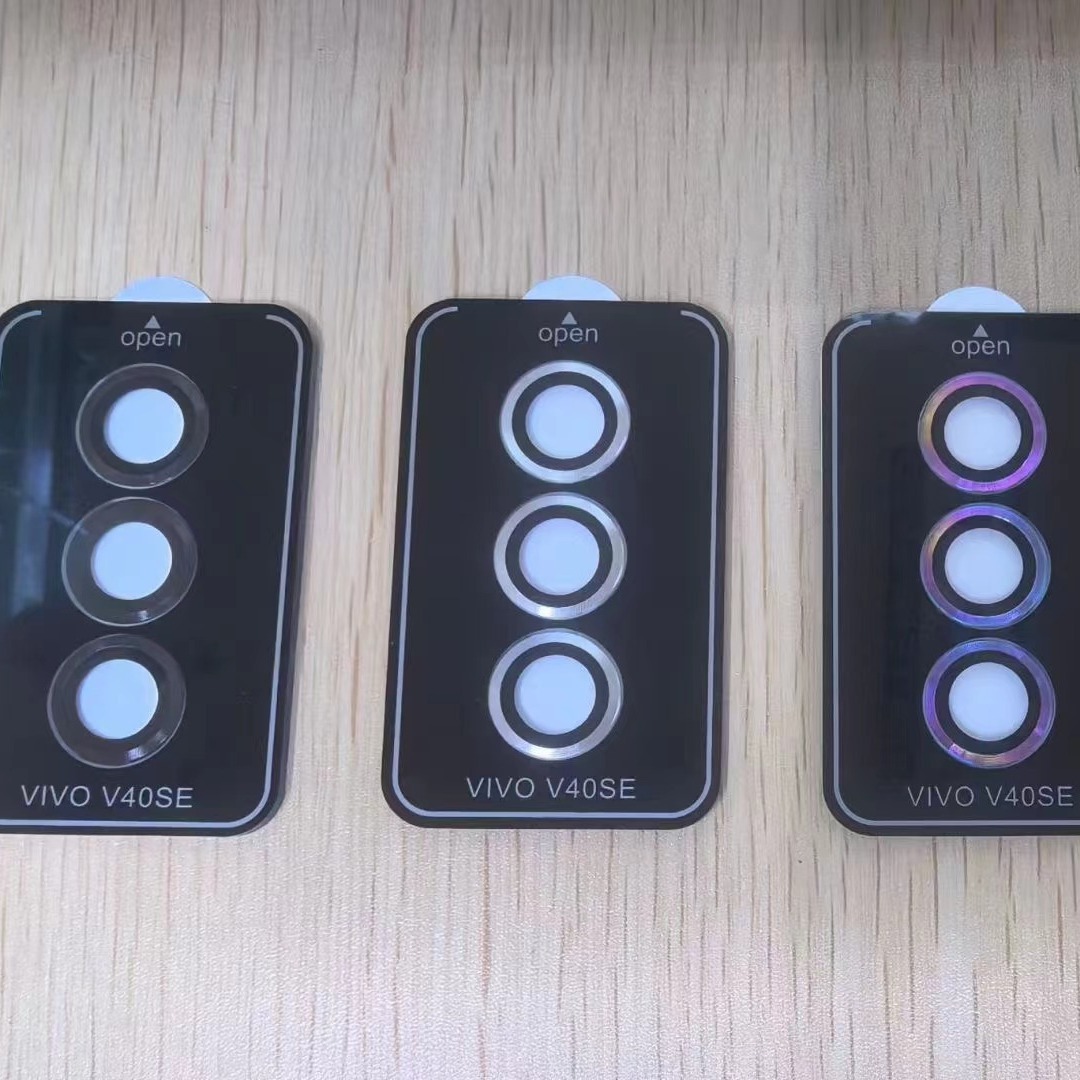 Aplicable a Vivo V40SE película de lente de teléfono móvil cámara trasera con posicionamiento de segundo adhesivo película protectora de vidrio HD
