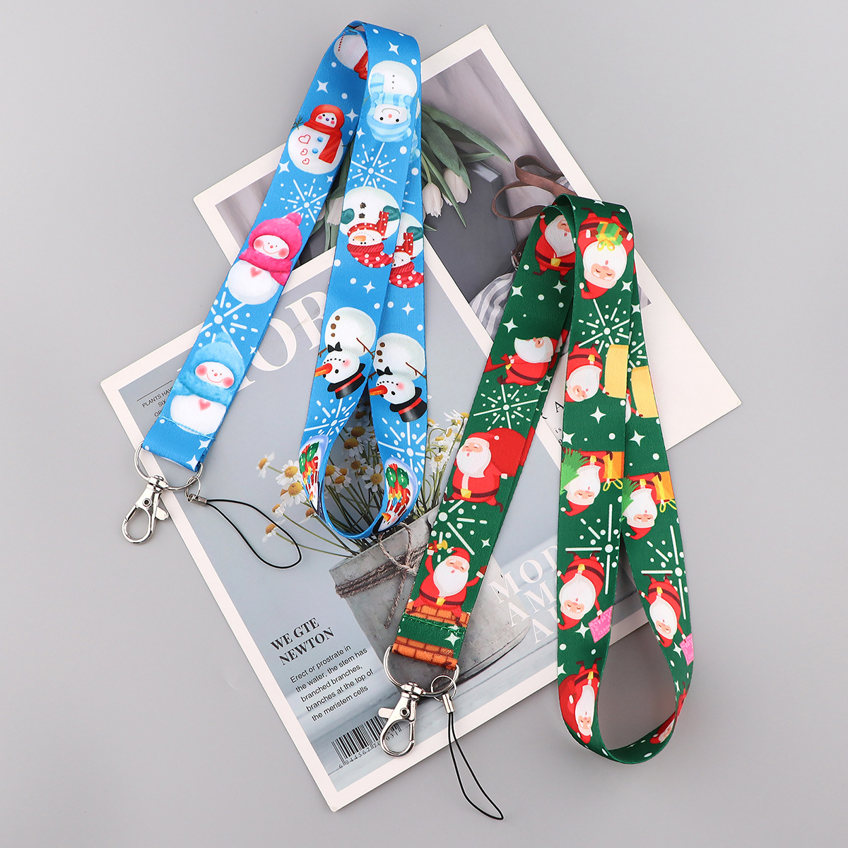 13g Weight ID Card Stationery Type 1 Piece Quantity Christmas, School Occasion Metal Material Christmas Festival Santa Claus Pattern Retro, Vacation Style Santa Claus Metal Card Holders 1