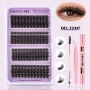 DIY-TZ107+pink double-ended glue+tweezers+double-ended brush