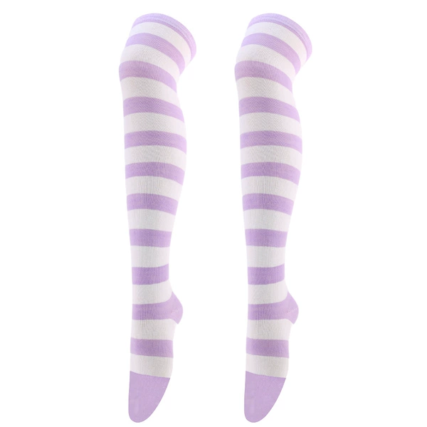 White+light purple/wide strip 29