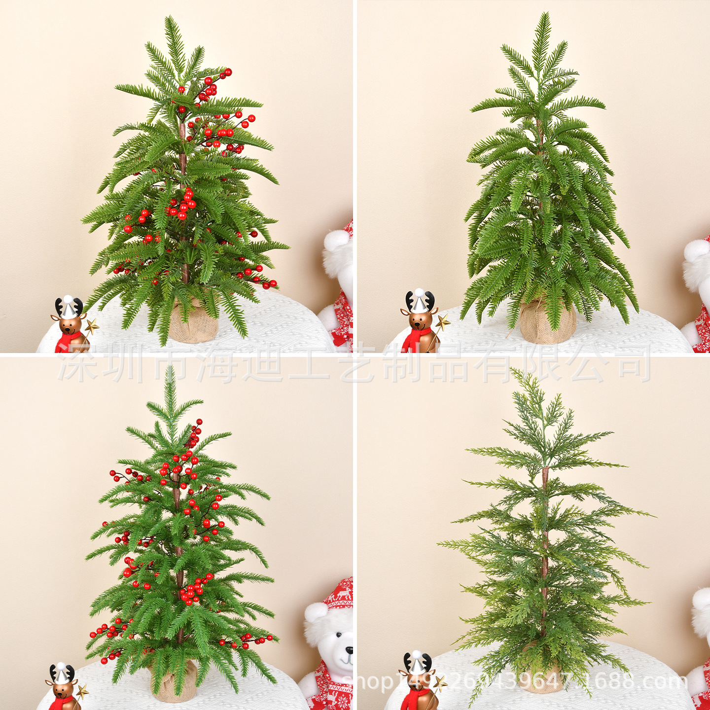 Decoración de Navidad Pequeño árbol de Navidad de escritorio Pequeño árbol de Navidad