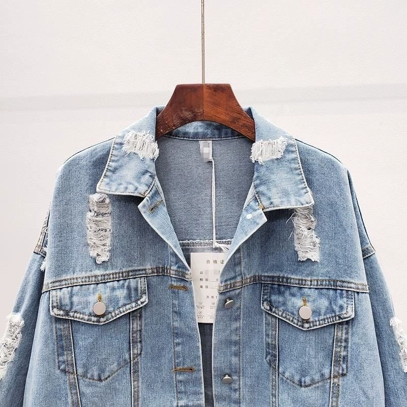 Denim jacket, autumn, oversize, Korean style