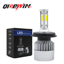 跨境S2汽车led大灯
h4远近光一体车灯改装h119006h7汽车大灯配件