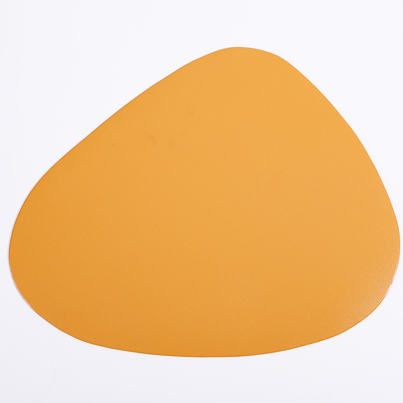 De estilo europeo de textura de cuero occidental mantel lavable gota-tipo aislado estera de mesa transfronteriza al por mayor placemat Toalla de mesa de montaña