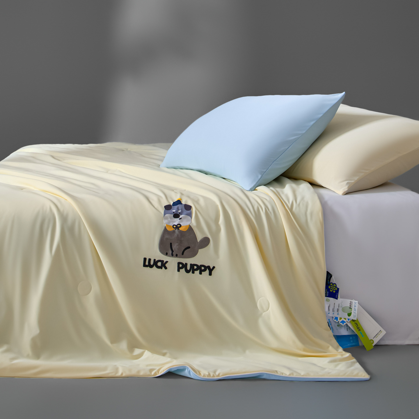 Ins-Style Summer A-Class Maternal and Infant-Grade Nylon-Cooling Ice Silk Summer Quilt, Thin Children's Air-Conditioning Quilt, Machine Washable