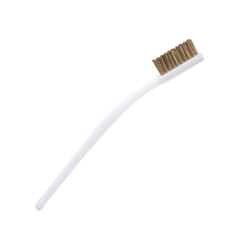 Cepillo de dientes de acero inoxidable de grado industrial, cepillo de limpieza para estufa de gas, artefacto para eliminar óxido, cepillo de alambre de cobre, duradero y que no se desprende