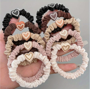 Elegante y lindo oso grueso cabeza cuerda de correa elástica alta mujer cabello nuevo cabello de galletas de cola de caballo alta cuerda de cabello