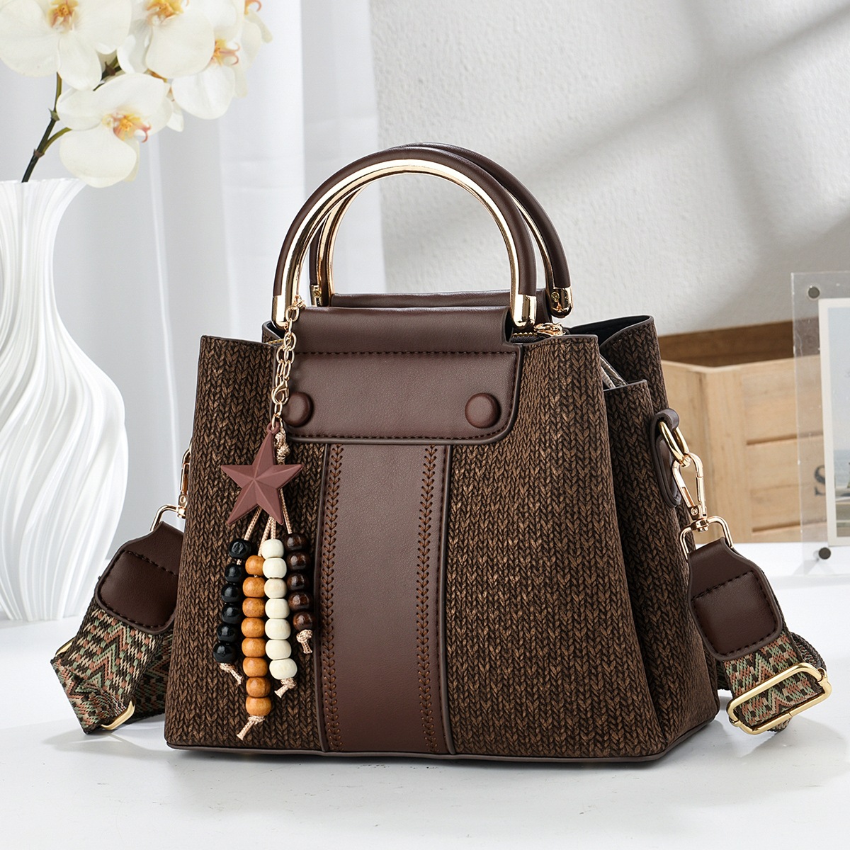 Temperamento bolso de mano 2026 nuevo color de contraste bolso de viaje de moda casual de hombro bolso de almacenamiento bolsas transfronterizas