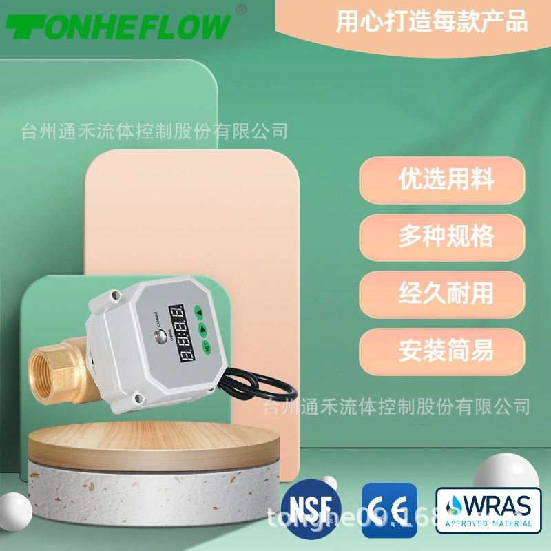 6 баллов латунный очиститель воды Электронный автоматический канализационный Электрический шаровой клапан Интеллектуальный распределительный клапан DN20