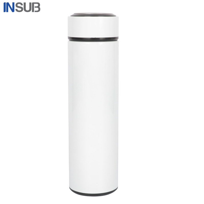 Taza de aislamiento de transferencia de calor Taza de té de acero inoxidable 304 de boca plana Taza de publicidad de recubrimiento en blanco de bricolaje al por mayor