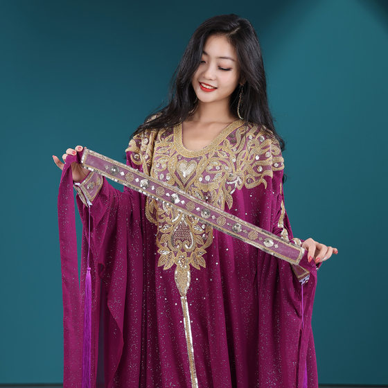 Dancer Belly Dance Persian Gulf Hair Shake Dance Khaleegy Khaliji Robe Competition Grade Performance Dress 909