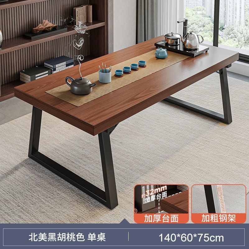 Mesa de té de madera sólida combina una mesa de cinco sillas mesa de té nueva mesa de mesa de mesa de té de oficina de negocios de estilo chino mesa de té