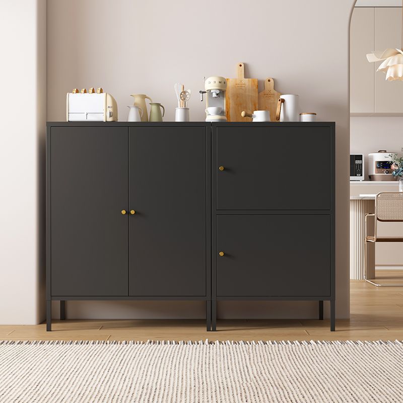 Ultra-Thin Sideboard Iron Storage Cabinet Living Room Tea Cabinet Iron Cabinet Storage Cabinet Kitchen Balcony Utility Cabinet Shoe Cabinet