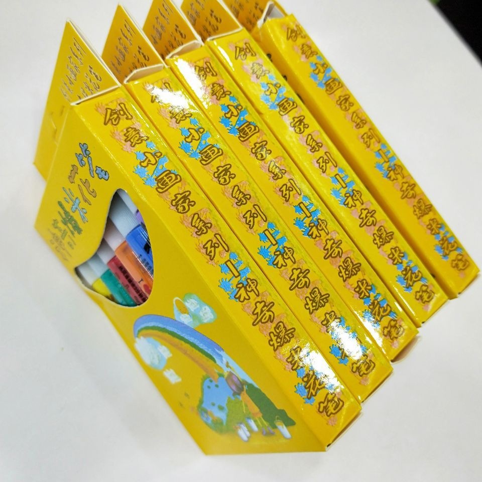 Paso en la venta caliente burbuja pluma palomitas pluma algodón pluma 3D impresión burbuja pluma dibujo niños DIY efecto de expansión