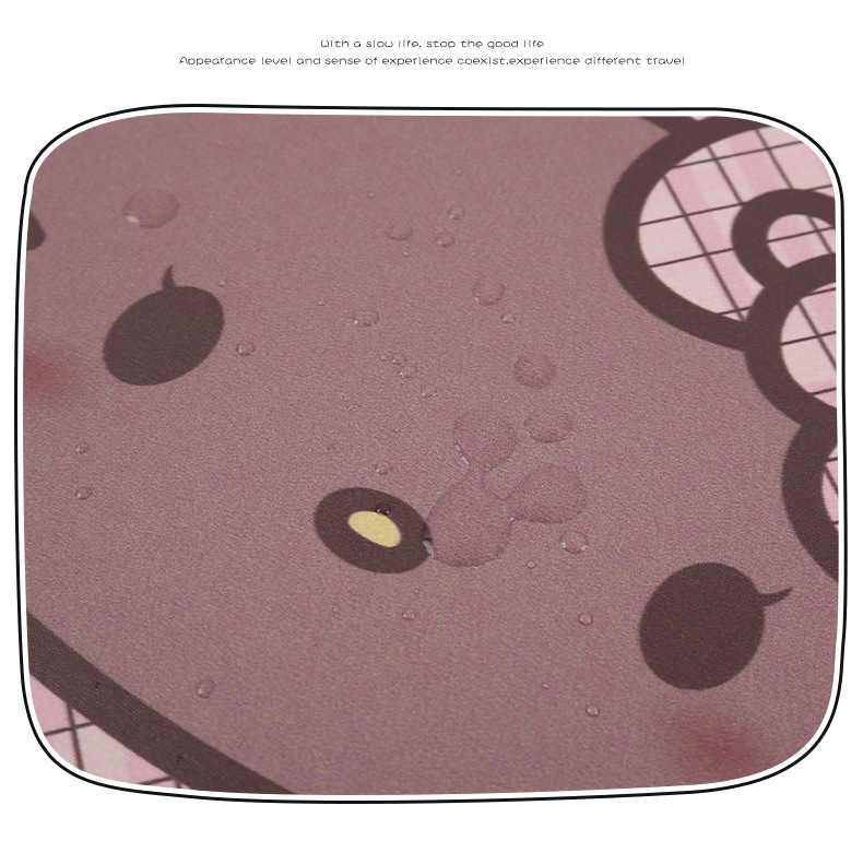 Kt Little Cat Lady Cute Cartoon Car Seat Back Anti-Kick Pad Car Seat Back Anti-Stain Pad Rear Seat Anti-Kick Mat