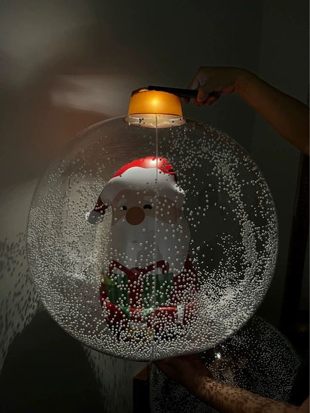 Santa Claus with lights