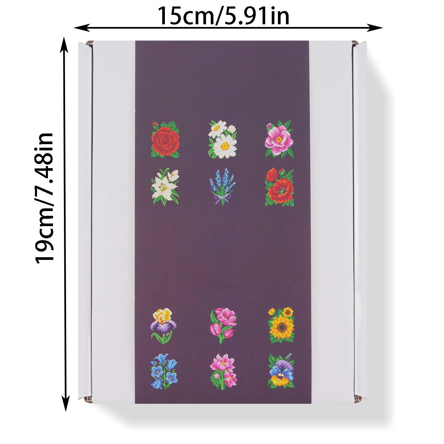 Venta caliente independiente 5D pintura de diamantes DIY 5 * 7 pulgadas pintura al óleo sin marco de flores de flores de flores transfronterizas