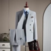 Suit, vest, trousers, shirt, tie