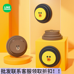 Lineブラウン熊ドア免震クッション自動車内装飾実用的なドアを閉める静音粘着テープ衝突防止バー