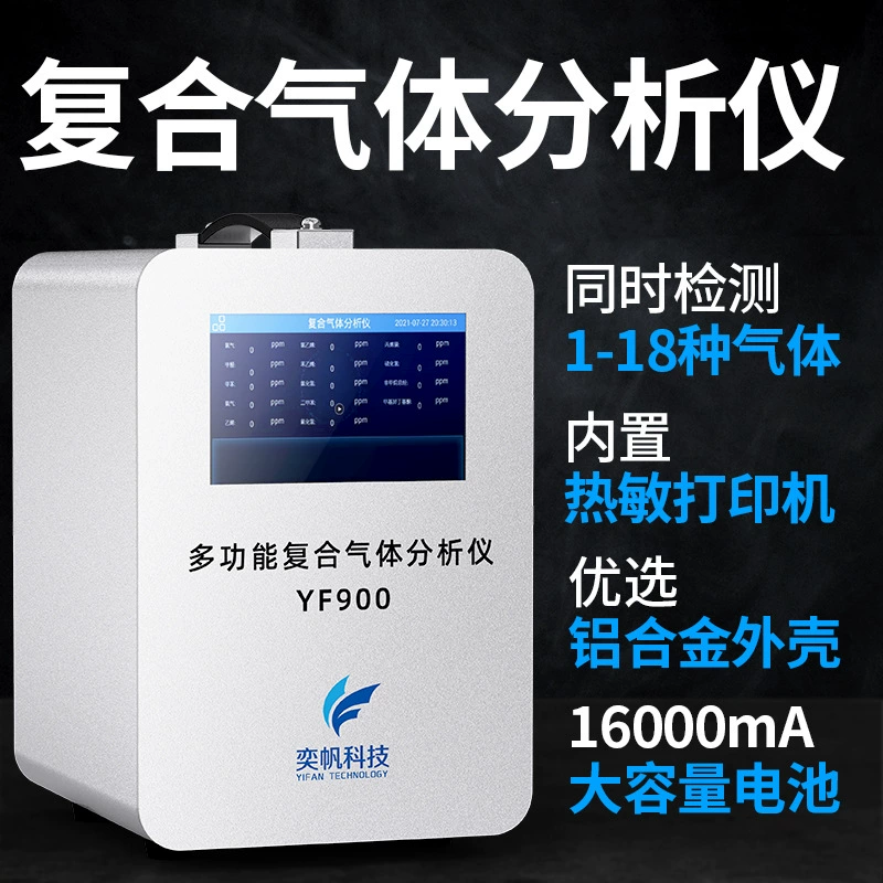 Портативный композитный газоанализатор Yifan, детектор сероводорода, аммиака, озона, CO, детектор газа «пять в одном»