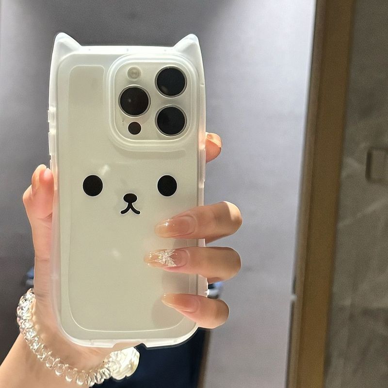 小猫表情猫耳朵适用iPhone16Promax手机壳15苹果13/12p11女14Plus|undefined