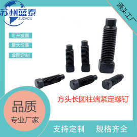 四方头圆柱紧定螺栓厂家直销GB821方头紧定螺钉刀架螺丝凸端紧定