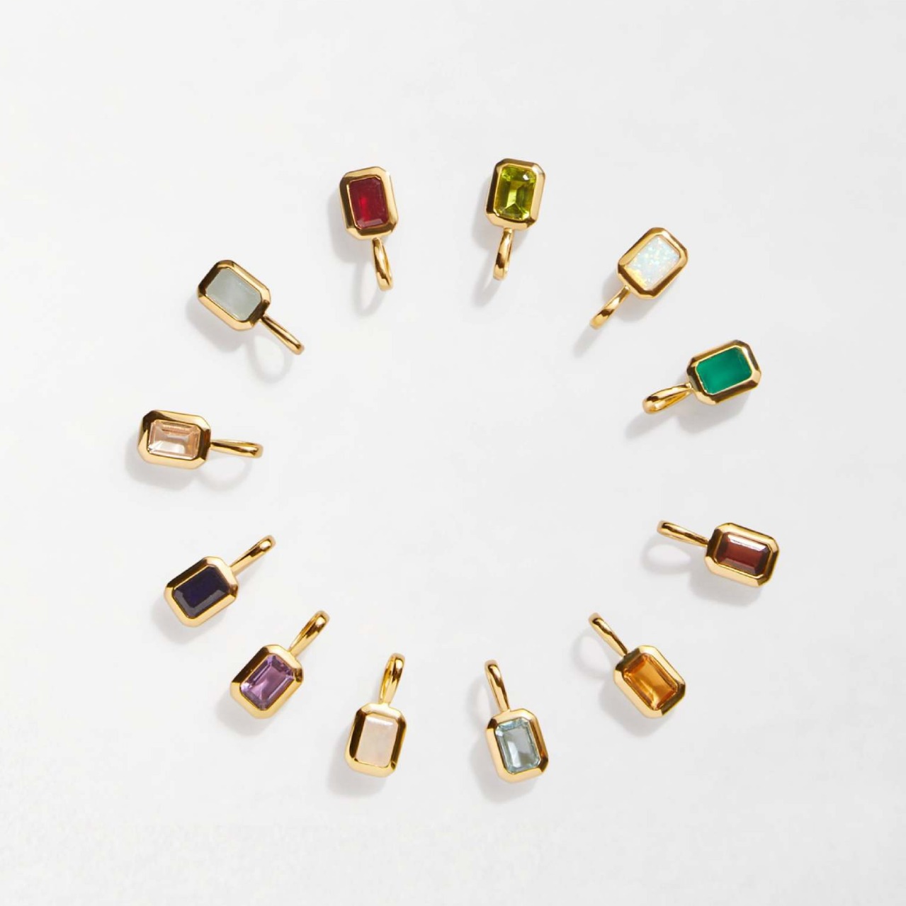 1 Piece Quantity 304 Stainless Steel Material Rectangle Pattern 1 Piece 16*7MM Titanium Steel Zircon Rectangle Pendant