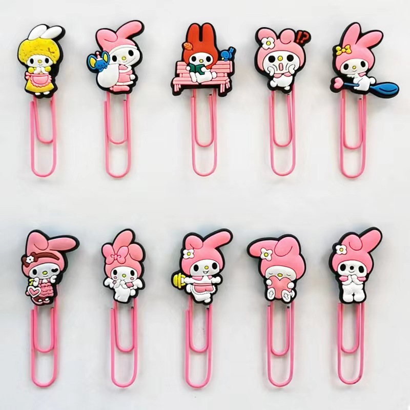 Círculos de dibujos animados metales de color clips marcadores de estudiantes de oficina clips pin papelería de oficina