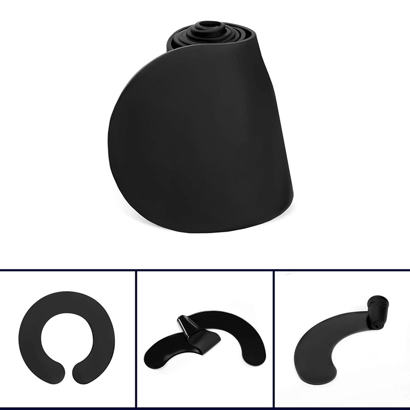 鴻燁工廠剪髮硅膠圍脖理髮店硅膠墊髮廊美發圍布披肩不沾髮披肩墊