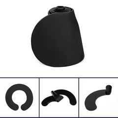 鴻燁工廠剪髮硅膠圍脖理髮店硅膠墊髮廊美發圍布披肩不沾髮披肩墊