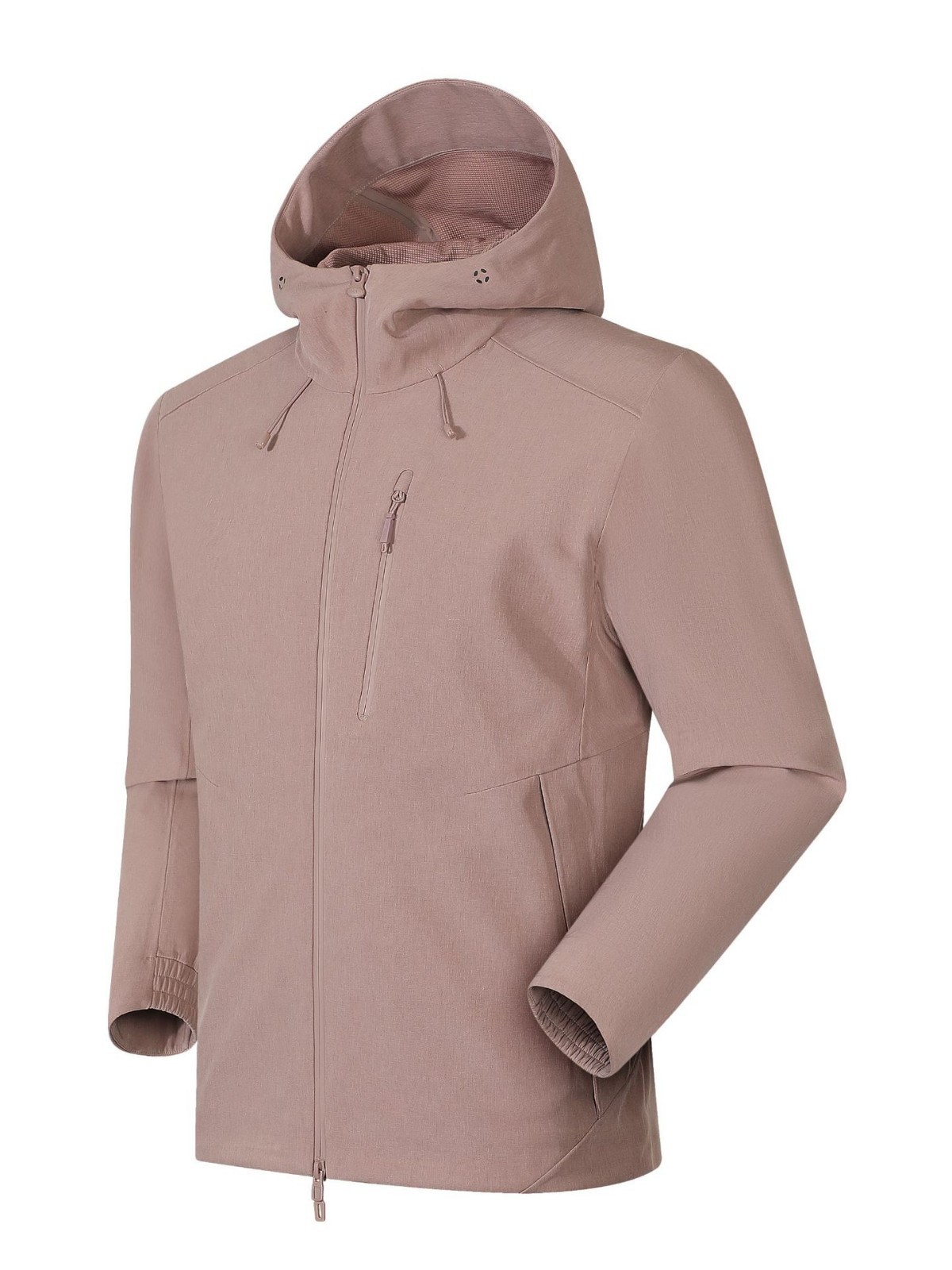 Chaqueta Impermeable con Capucha para Exteriores de Poliéster, A prueba de viento, para Senderismo y Montañismo