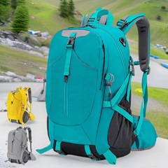 40L防水純色旅行ランドセルアウトドアスポーツ登山バッグレジャーファッション荷物リュックサック旅行バッグ