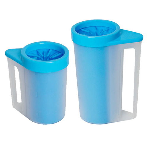 Cross-border supplies pet foot washing cup dog paw washing machine artifact soft cleaning handle dog foot washing machine