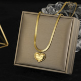 Ожерелье, цепочка до ключиц из нержавеющей стали, брендовая универсальная подвеска, европейский стиль, простой и элегантный дизайн, популярно в интернете