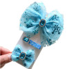 Children's hair accessory with bow for princess, hairgrip, hairpins, “Frozen”