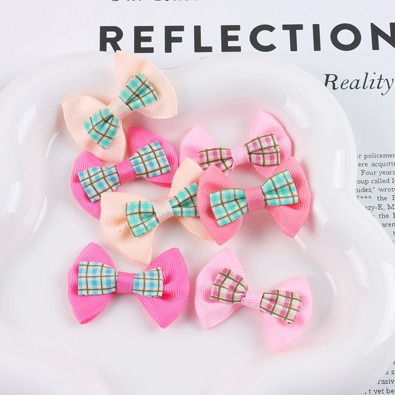 В наличии поставка Розовый Модный маленький свежий цвет бант аксессуары для волос лента бант аксессуары для одежды