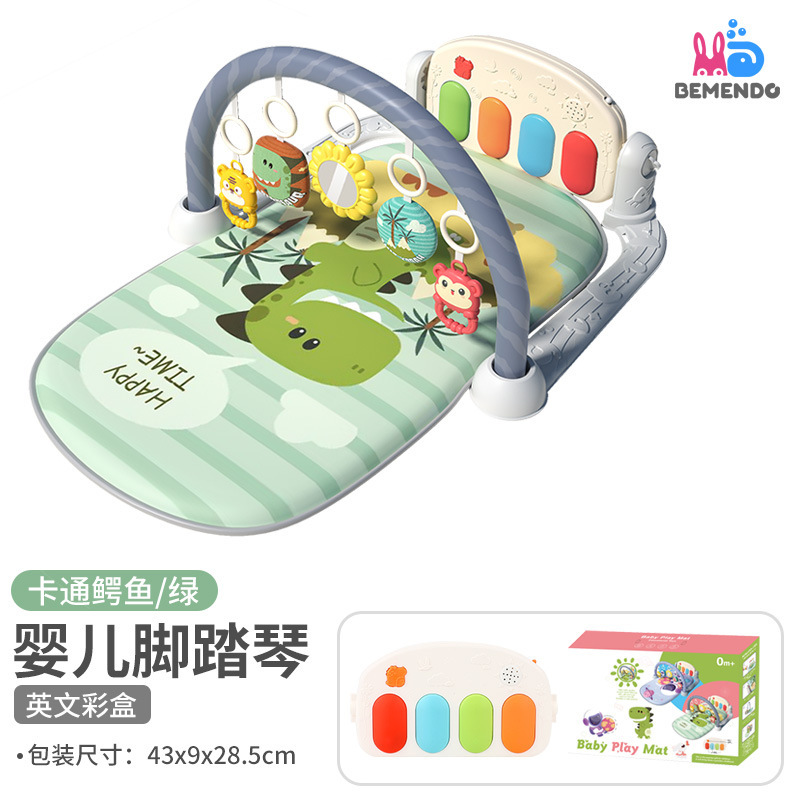 Juegos de pedal para bebés de venta transfronteriza 0 - 18 meses estantes de gimnasio de música para bebés de piano