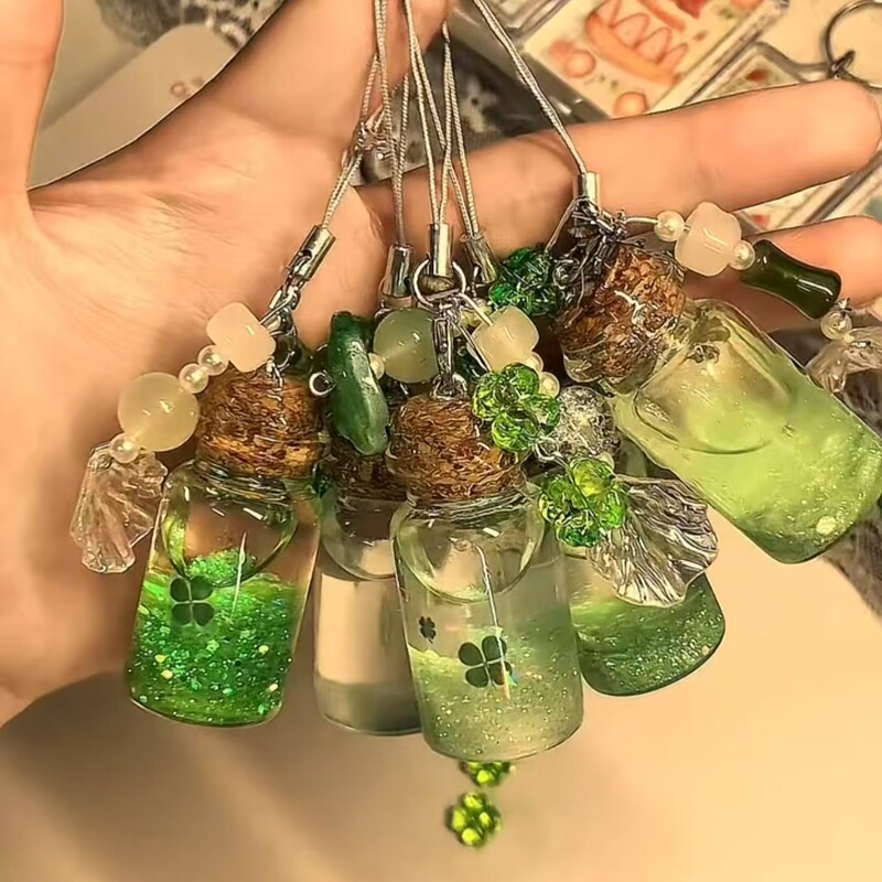quicksand wishing bottle transparent lucky glass small bottle DIY hand made ancient early flavor spring pendant transparent floating bottle quicksand wishing bottle transparent lucky glass small bottle DIY hand made ancient early flavor spring pendant transparent floating bottle
