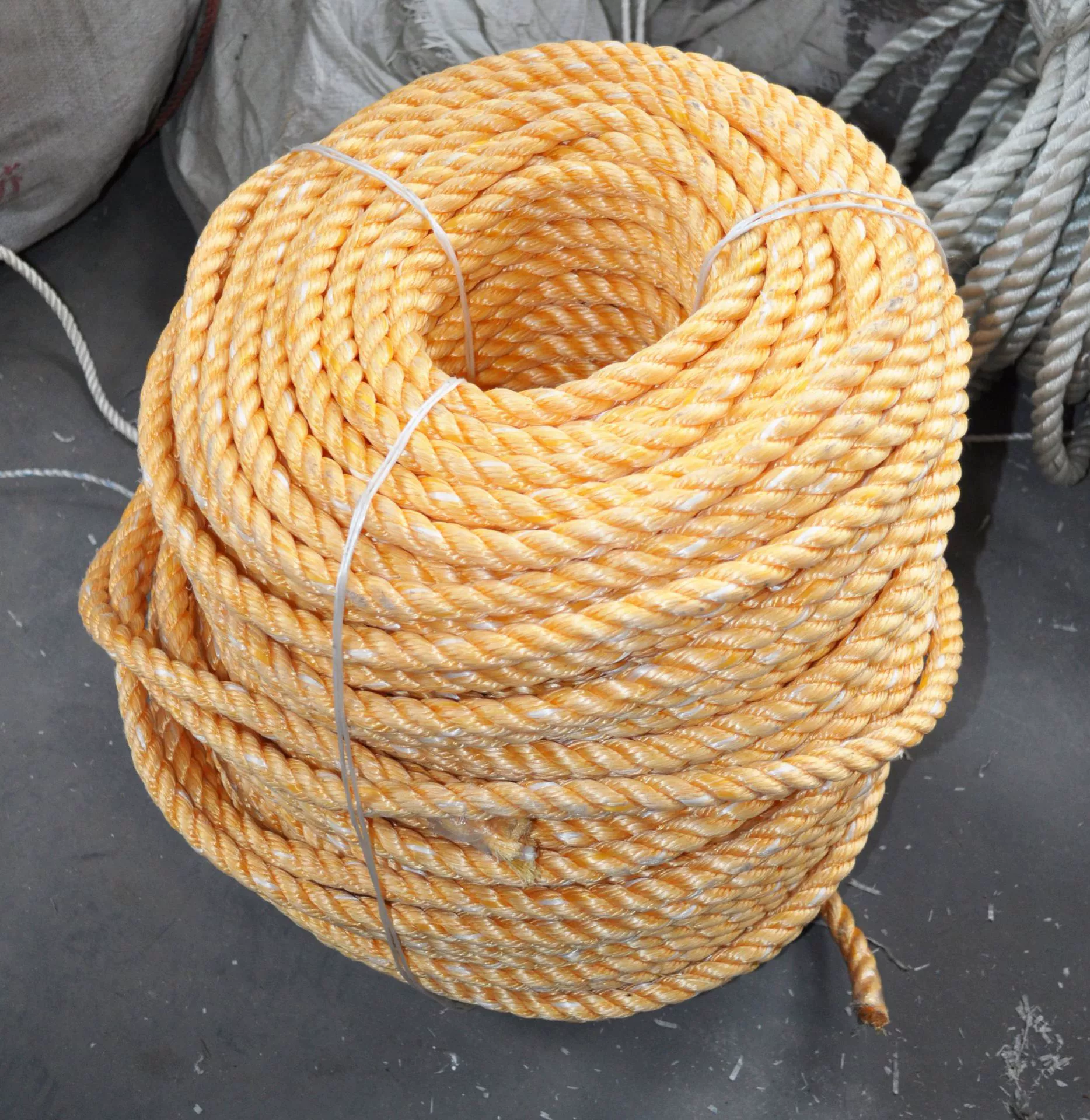 3-прядная смешанная веревка из полиэфирного пропилена, полипропиленовая полиэтиленовая веревка, морской кабель, ПП-веревка, ПЭТ-веревка, плетеная веревка