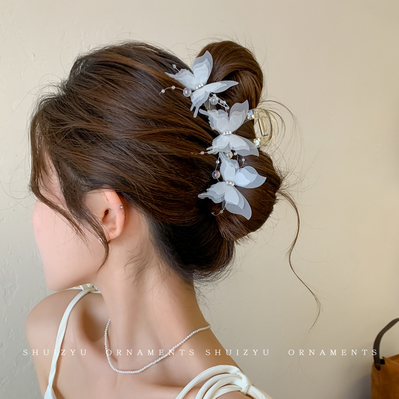 3 # clip de agarre de cuentas de mariposa azul