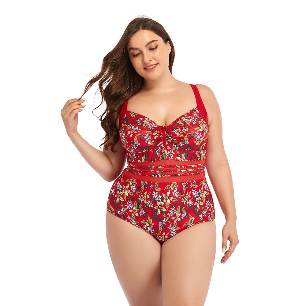 Mode féminine nouveau une pièce grande taille imprimé Sexy printemps chaud maillots de bain pour les femmes_voghion.com