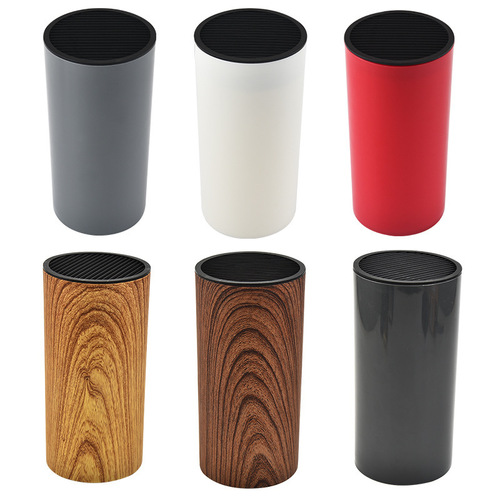 Kitchen knife holder, kitchen knife barrel, plastic kitchen knife storage rack, free knife bucket, home Nordic style