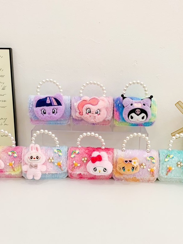2025 nuevo bolso infantil lindo peluche Sanliou accesorios bolsos princesa bolsos de moda de niñas en línea