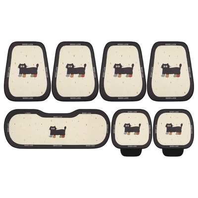 Non-slip Seat Cushion, Seat cushion, seat cover - seven-piece-set-socks-black-cat