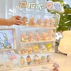 盲盒收納展示架泡泡瑪特手辦展示盒透明樂高娃玩偶防塵盒子亞克力