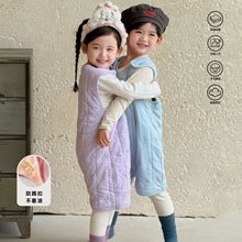 新款宝宝保暖睡袋儿童秋冬睡衣a类女童棉男童连体衣婴儿家居服