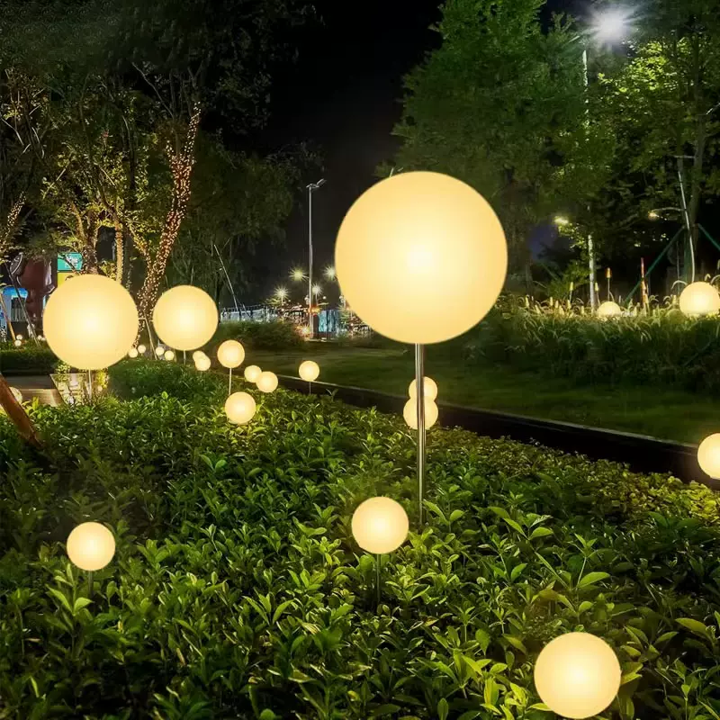 户外led发光圆球灯景观庭院防水草坪灯商场美陈装饰氛围灯球形灯