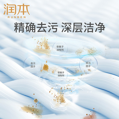 Runben wipes down jacket decontamination special cleaning wipes 10 pieces, hand-free washing, oil removal, stain removal, dry cleaning agent wholesale